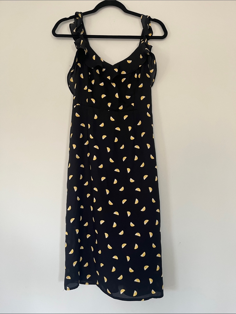 Forever 21 Contemporary Lemon Mini Dress, Ruffle Straps